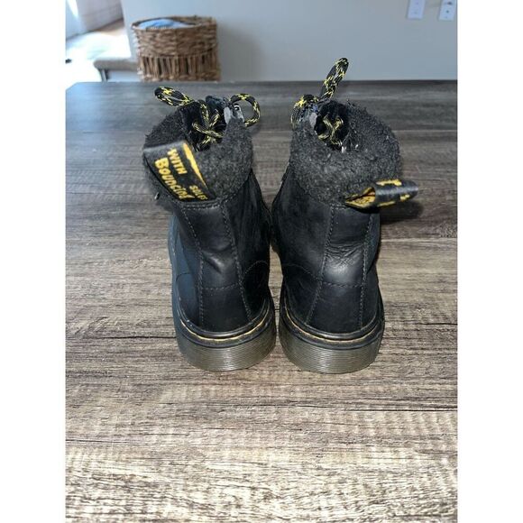 Dr Marten Doc Marten TODDLER 1460 FLEECE LINED LEATHER BOOTS size 3.5 - Picture 4 of 6